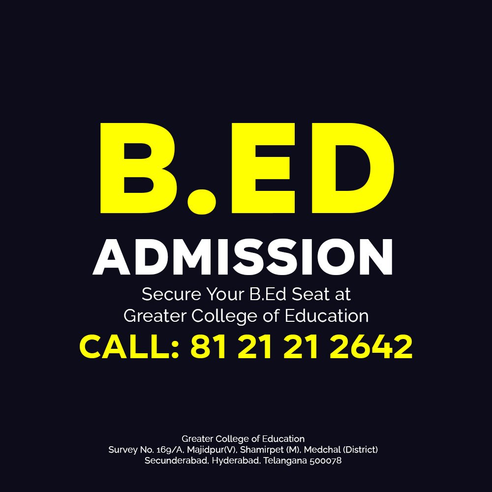 TG EdCET B.Ed Admission Open